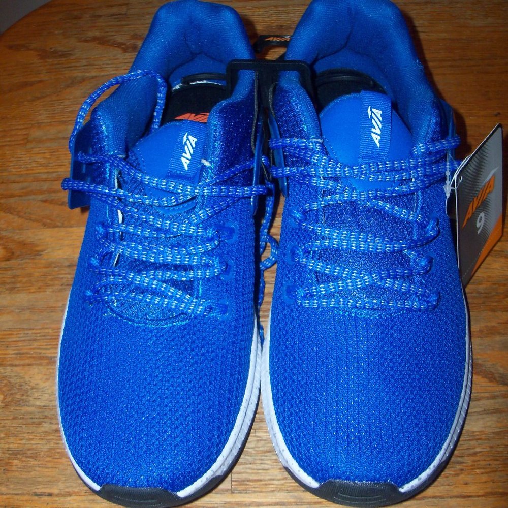 Mens Blue Avia Lightweight Mesh Sneakers